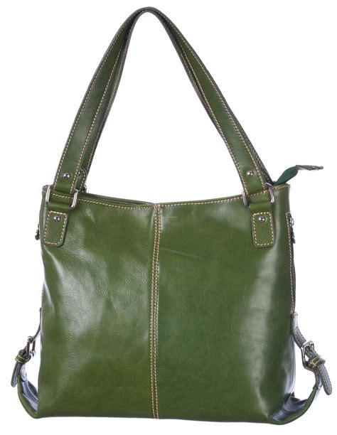 Borsa A Spalla In Pelle Verde 